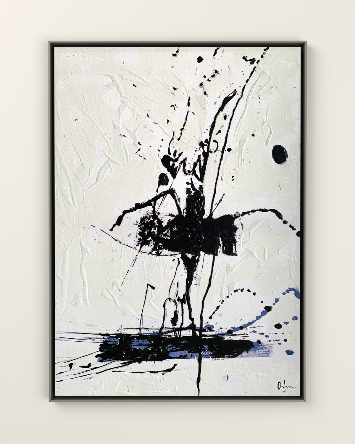 Vortice 2 Canvas Artwork in a Silver frame | KUNAL TREHAN Casa Maison Home