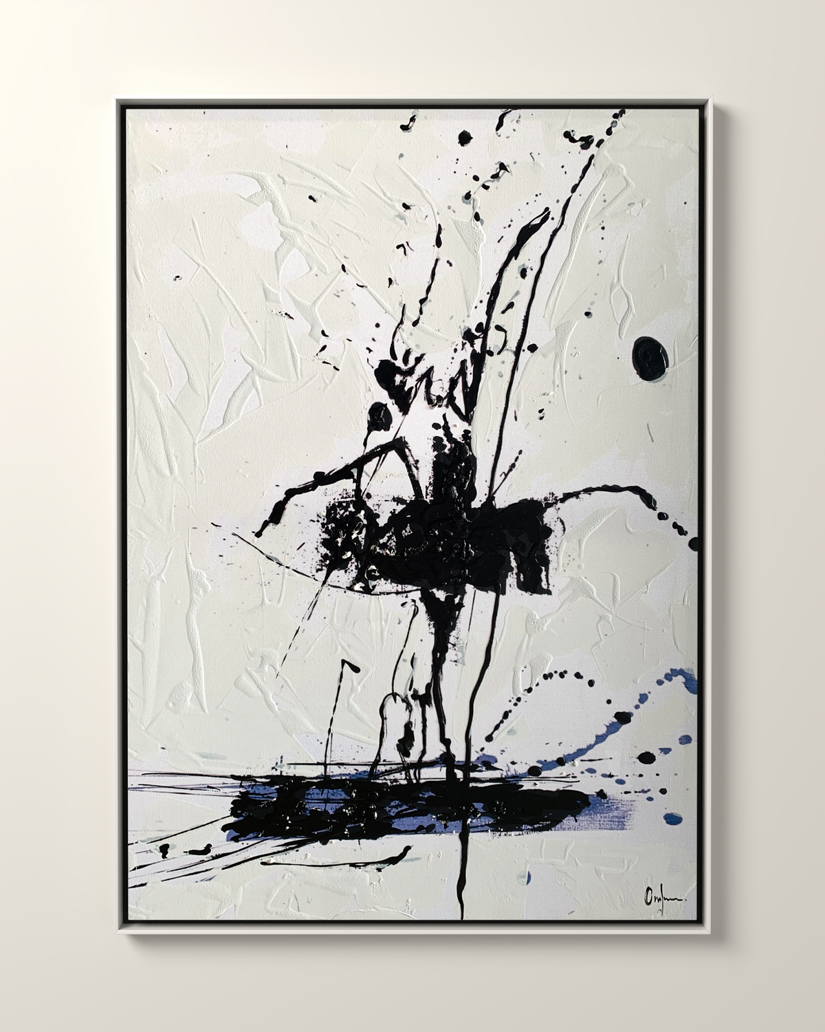 Vortice 2 Canvas Artwork in a White frame | KUNAL TREHAN Casa Maison Home
