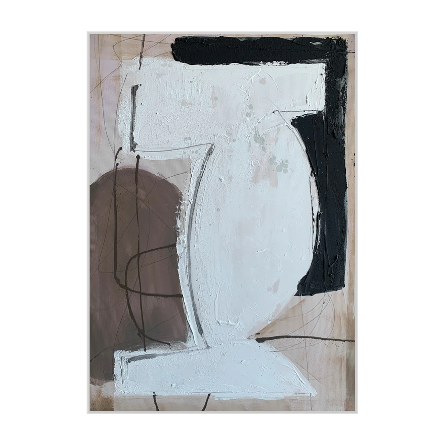 Alvoron Canvas Artwork — White