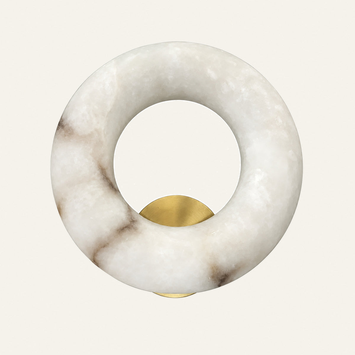 The Anello alabaster wall light in brass