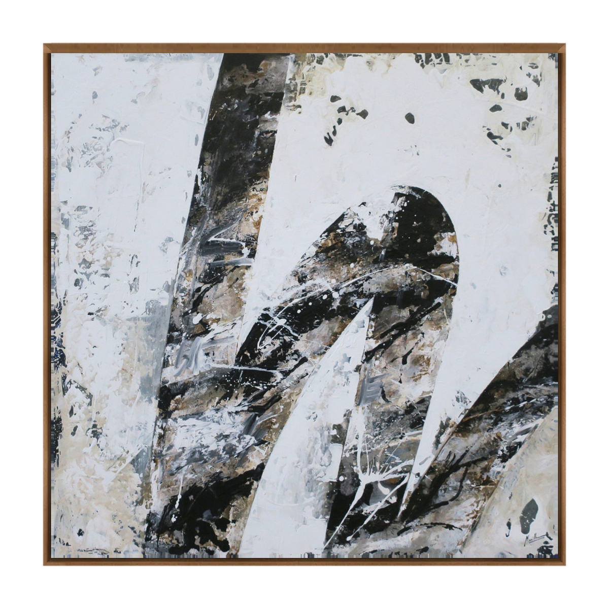 Arvento canvas artwork — Walnut