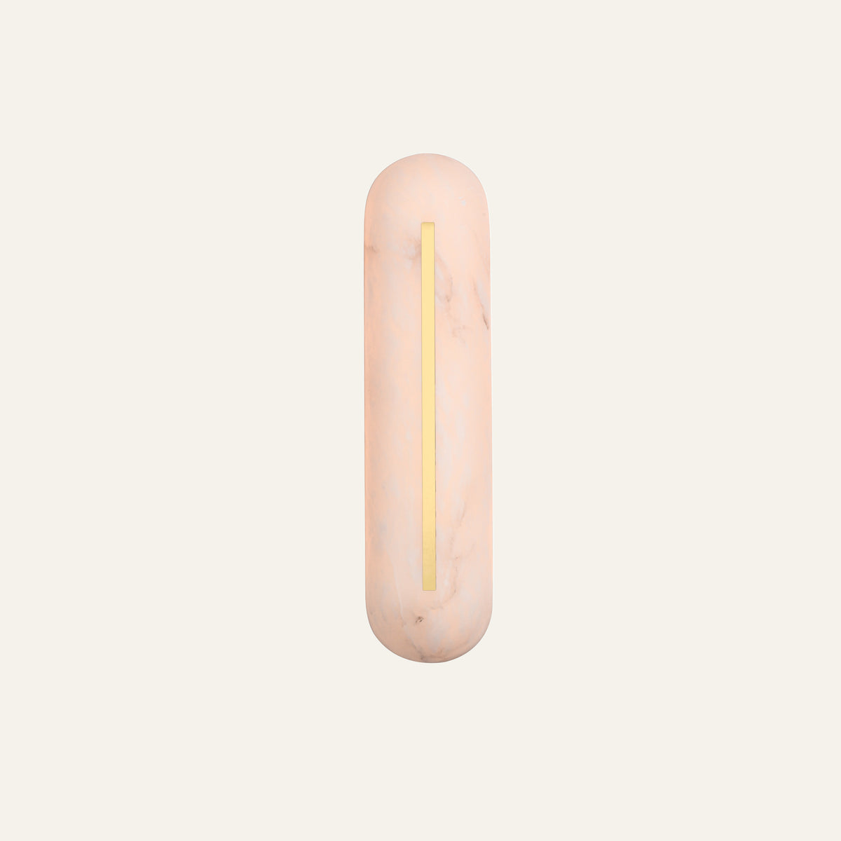 The Baccello alabaster wall light in brass