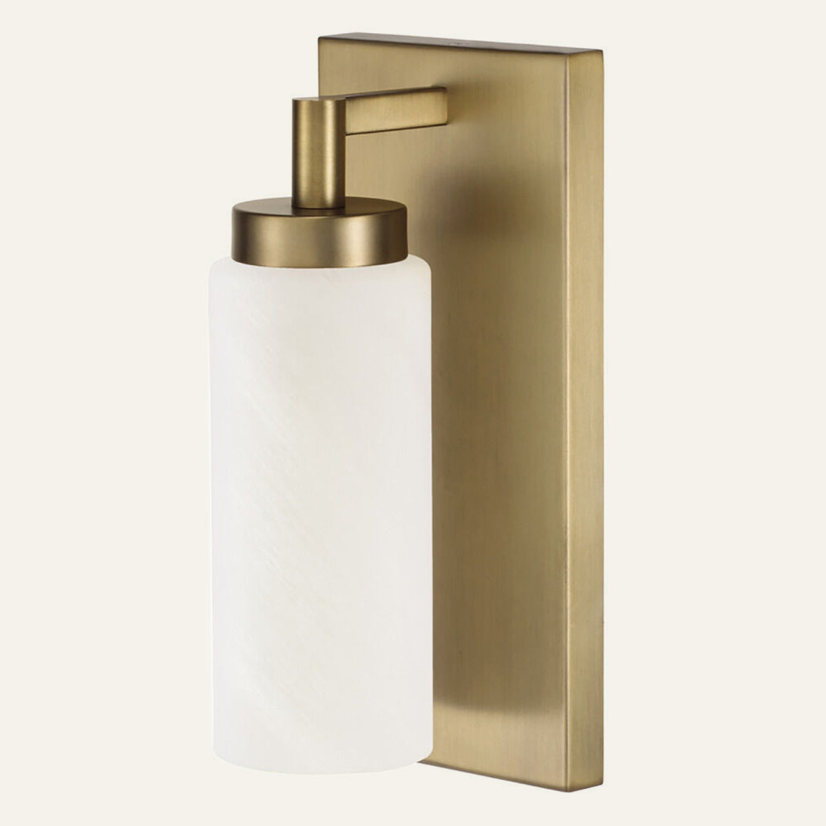 The Braccio alabaster wall light in brass