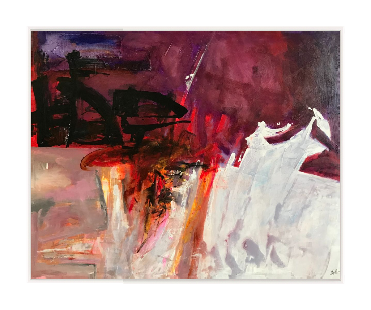 Bravari Canvas Artwork — White
