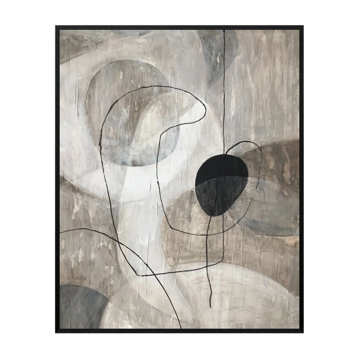 Brera Canvas Artwork — Black
