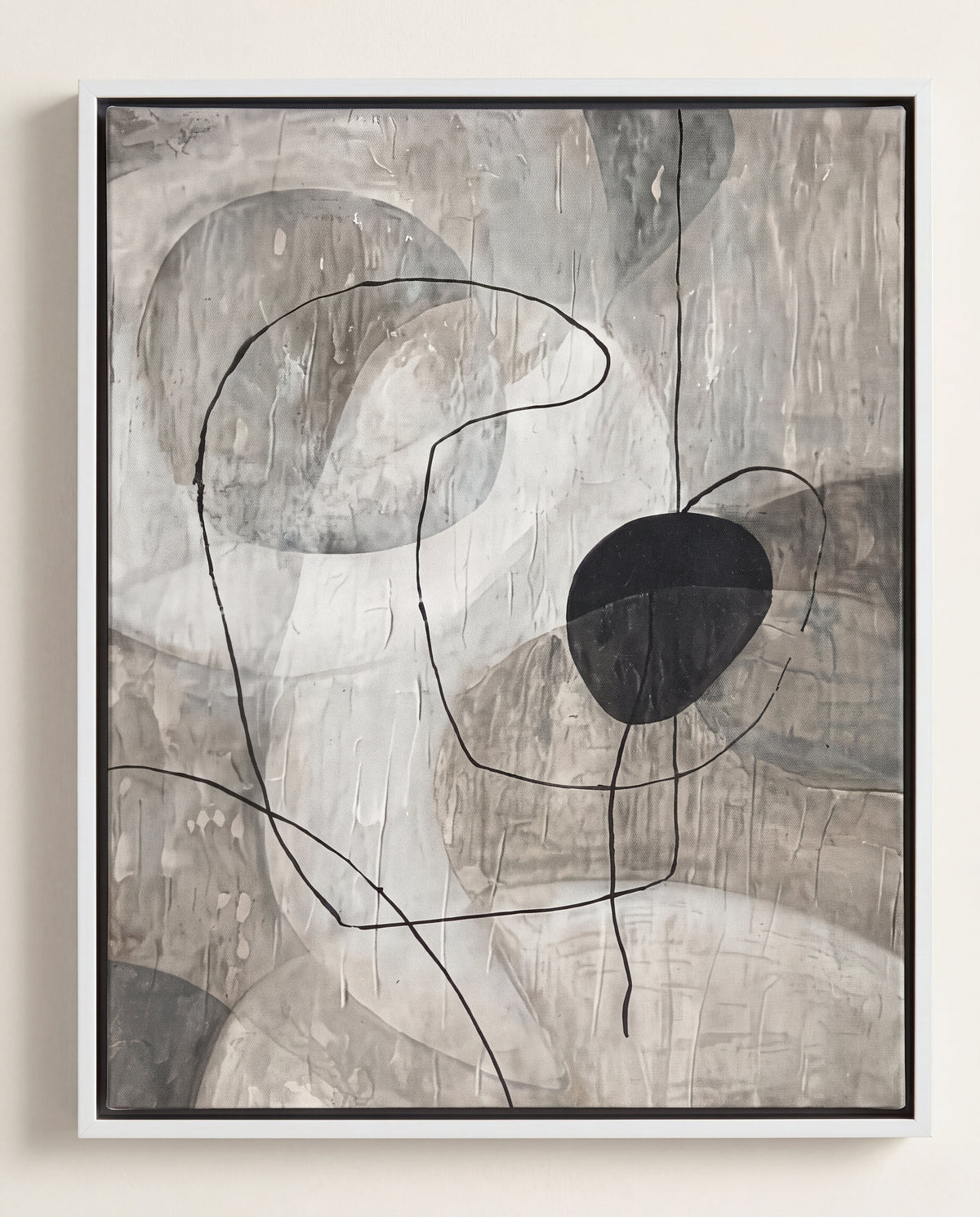 Brera Canvas Artwork styled in a calm, modern interior