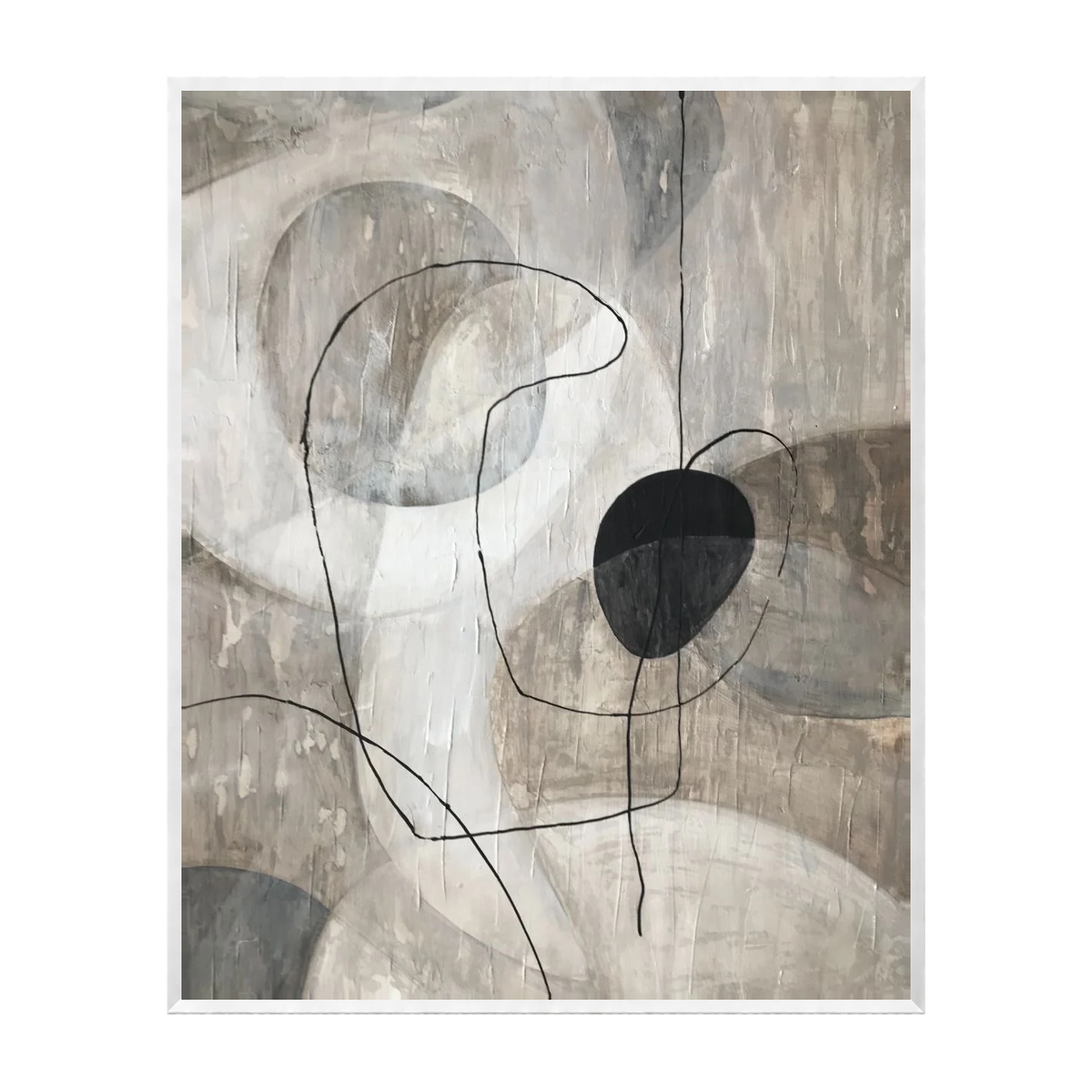 Brera Canvas Artwork — White