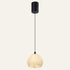 The Campana alabaster pendant light, Ø12cm in black
