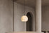 The Campana Alabaster Pendant Light, lifestyle close-up
