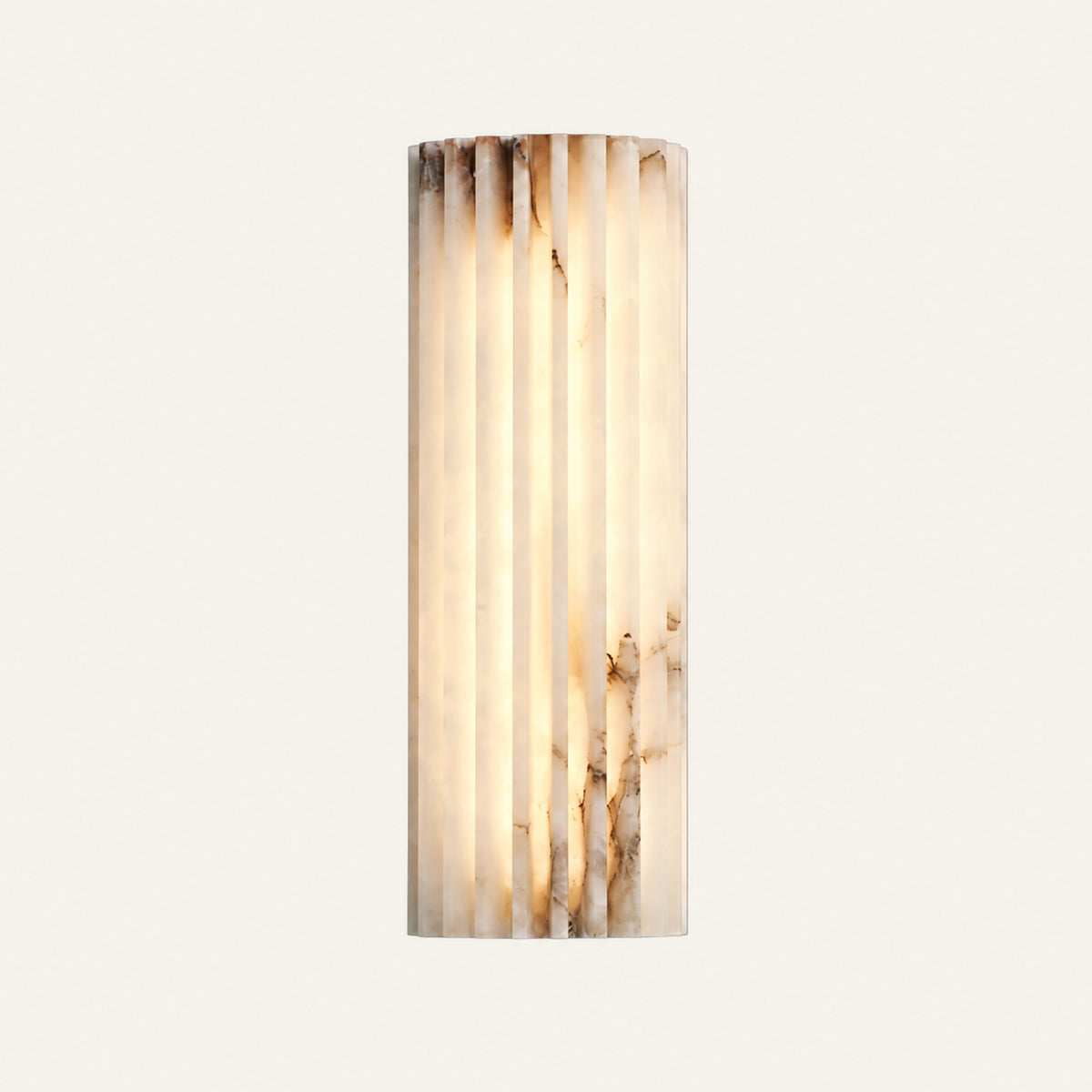 The Cannelé alabaster wall light, H30cm