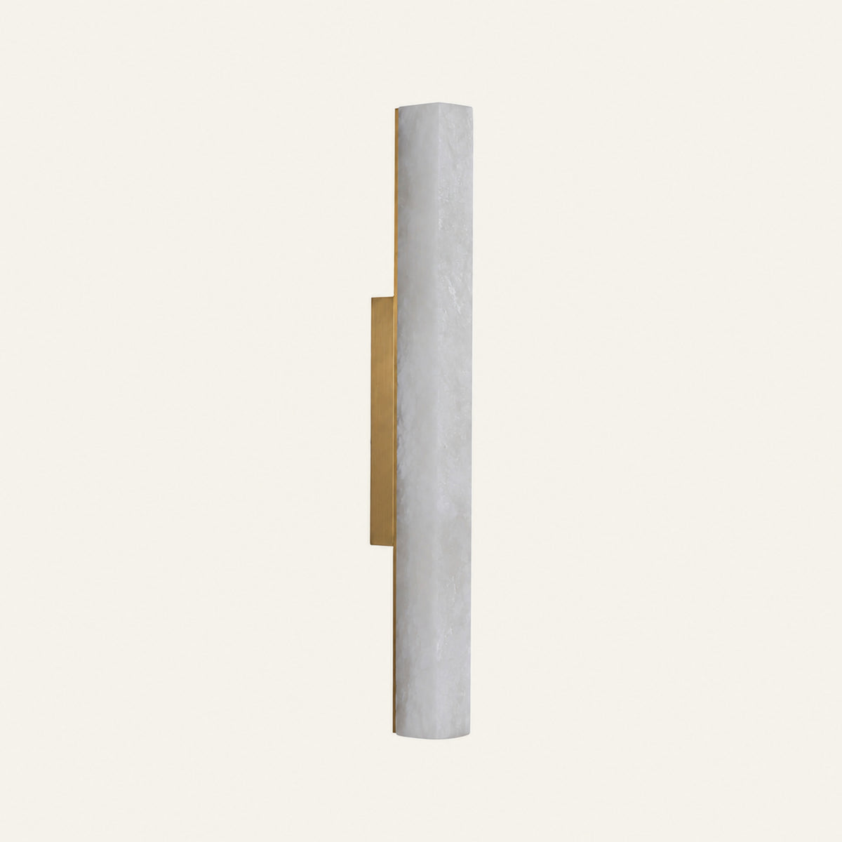 The Colonna alabaster wall light, H40cm in brass