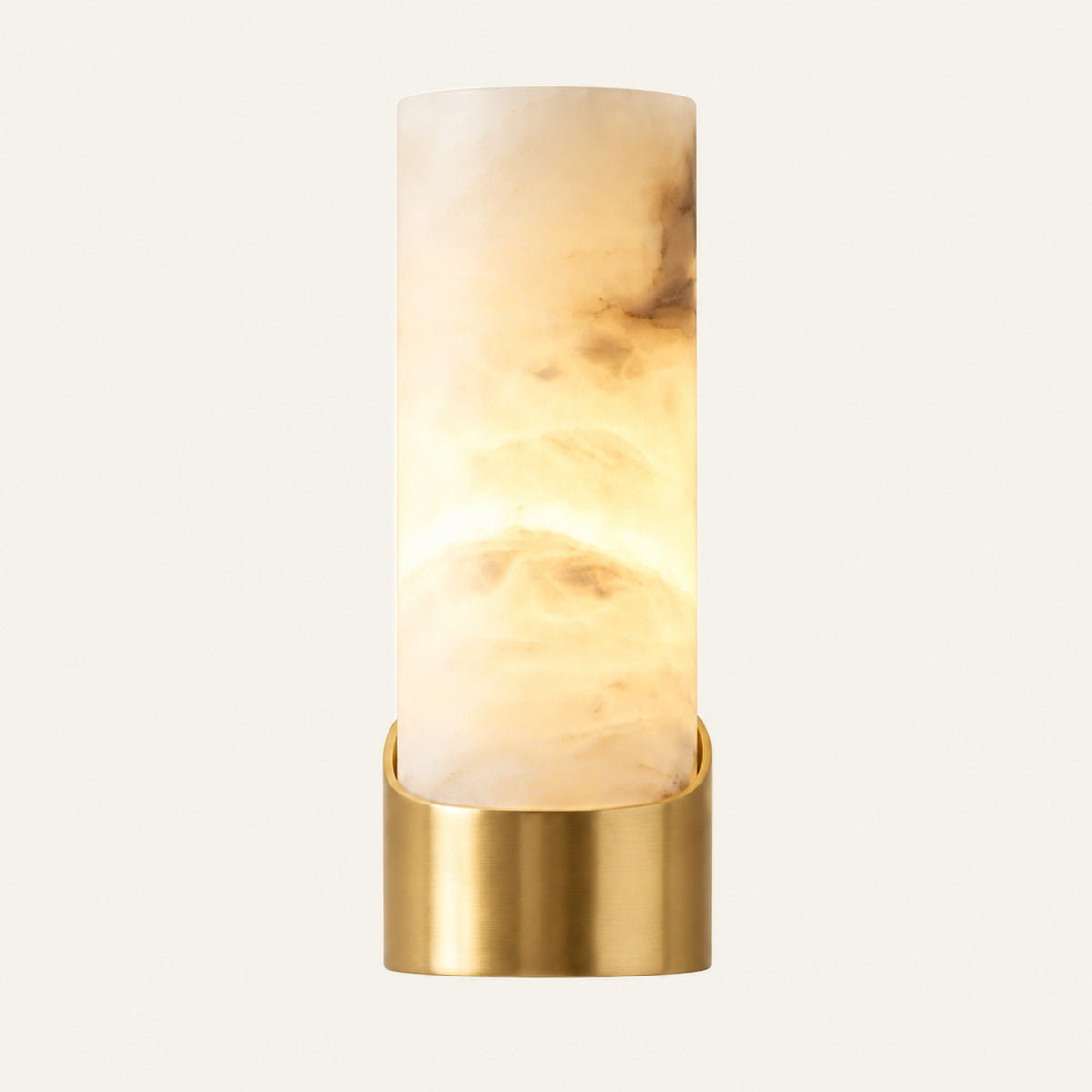 The Culla alabaster wall light in brass