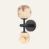 The Duetto alabaster wall light with two alabaster spheres
