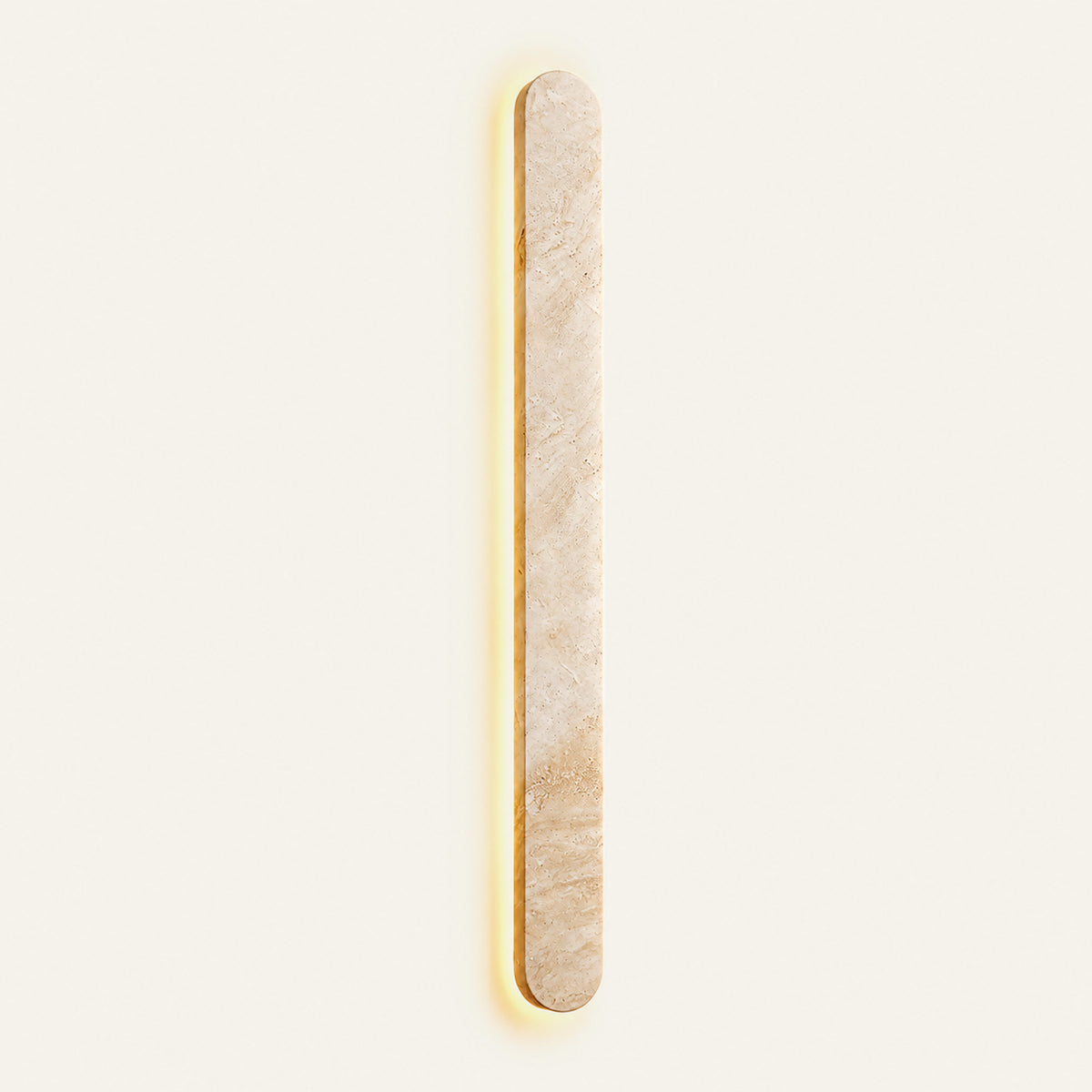 The Ellisse travertine wall light, L100cm