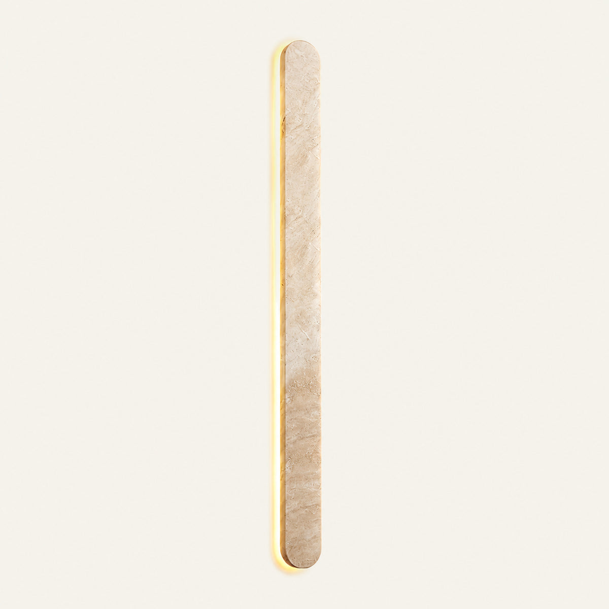 The Ellisse travertine wall light, L120cm