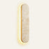 The Ellisse travertine wall light, L40cm