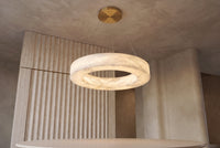 The Fascia Alabaster Chandelier