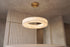 The Fascia Alabaster Chandelier, lifestyle close-up