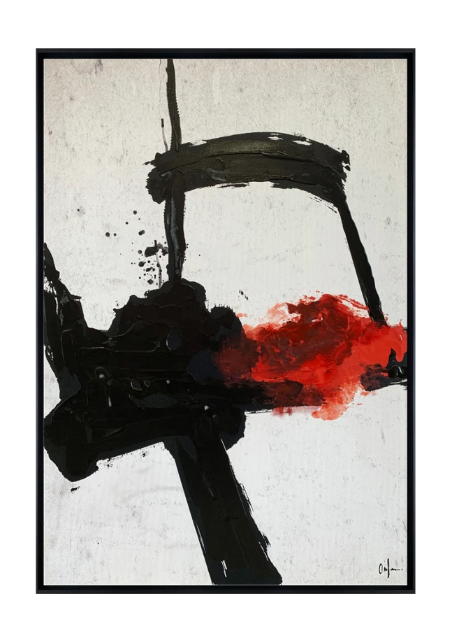 Ferrara canvas artwork — Black