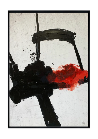 Ferrara canvas artwork — Black