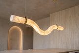 The Fiume Alabaster Linear Pendant Light