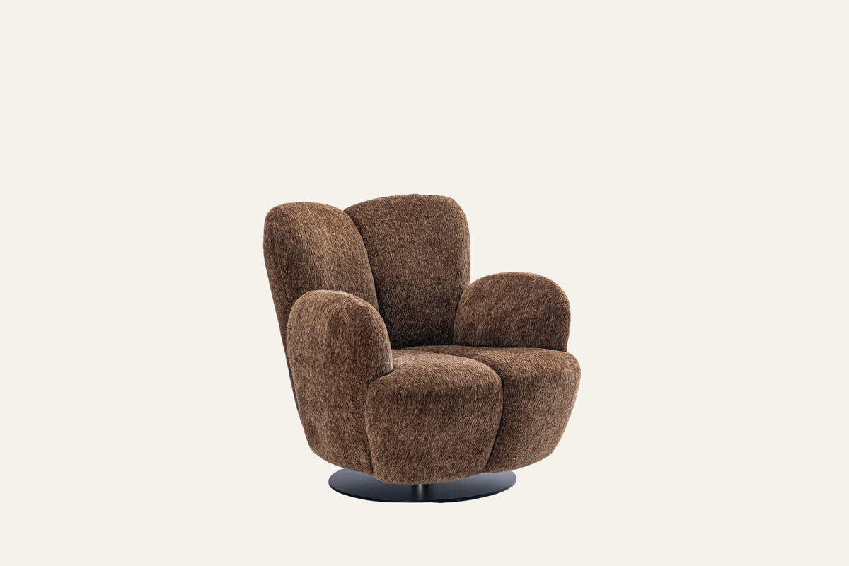 The Ancona Swivel Chair, studio view