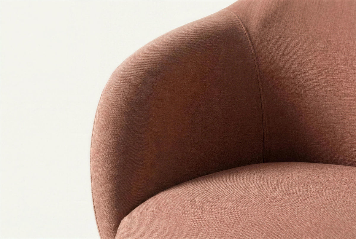 The Arona Armchair, close-up of the finish