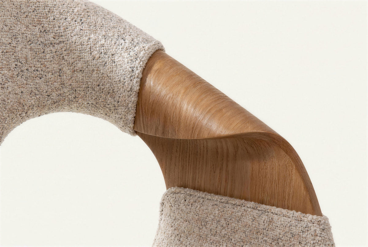The Ascoli Dining Chair, close-up of the finish