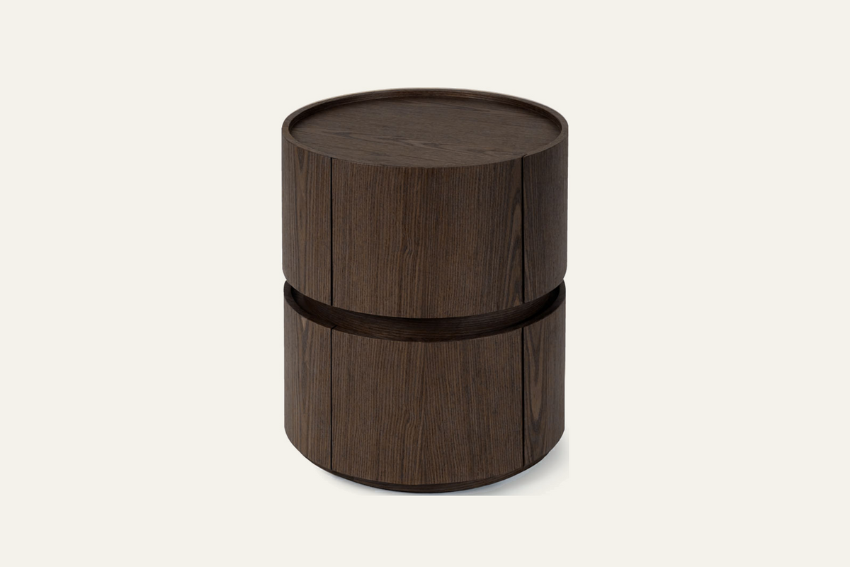 The Bellano Bedside Table, front view