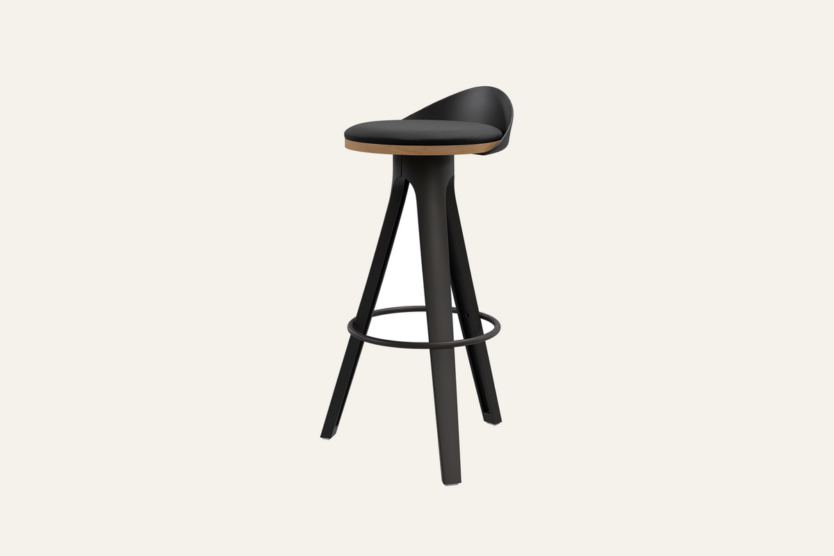 The Bonassola Counter Stool, angled view