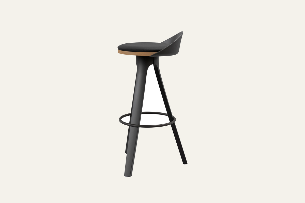 The Bonassola Counter Stool, side view