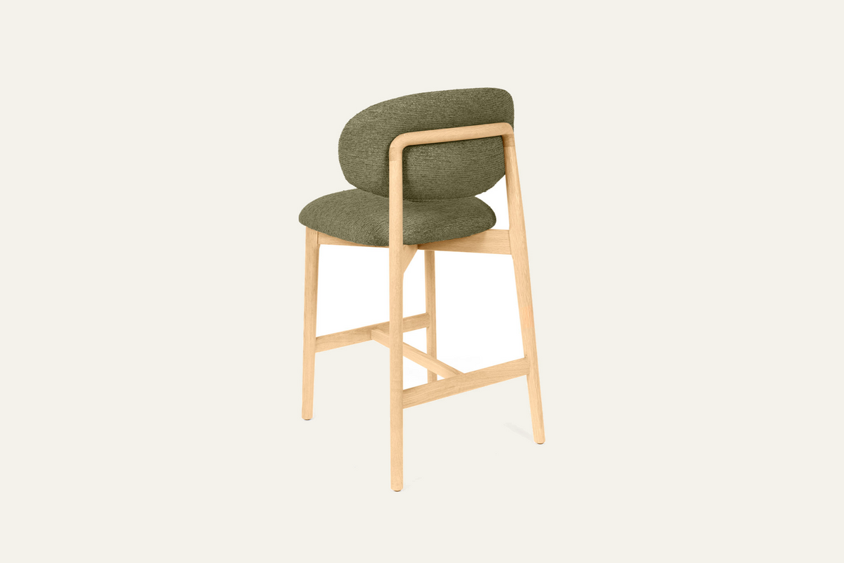 The Cervo Counter Stool in green