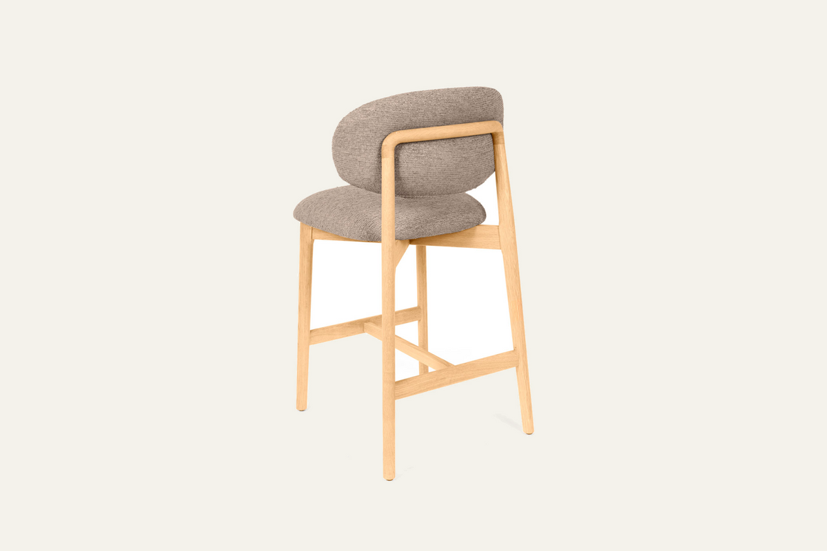 The Cervo Counter Stool in taupe