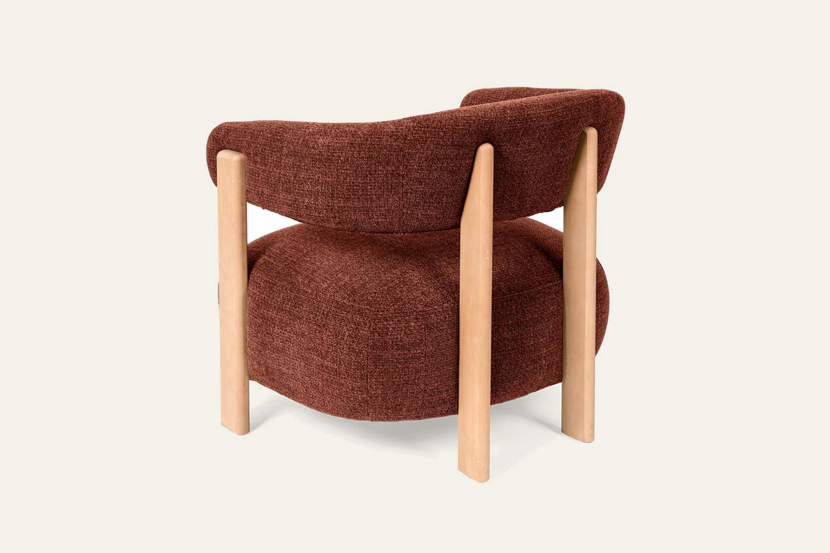The Cetraro Armchair in terracotta