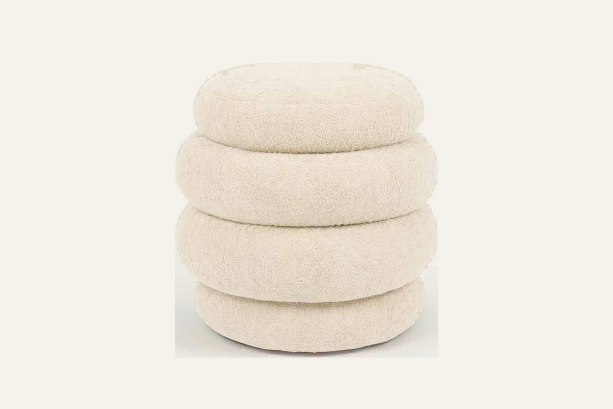 The Cisternino Pouffe in beige