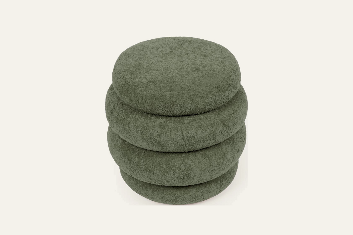 The Cisternino Pouffe, front view