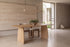 The Cuneo Dining Table in oak, room setting, Kunal Trehan