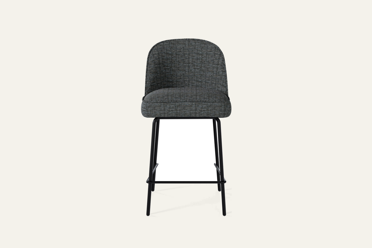 The Deiva Counter Stool in dark grey