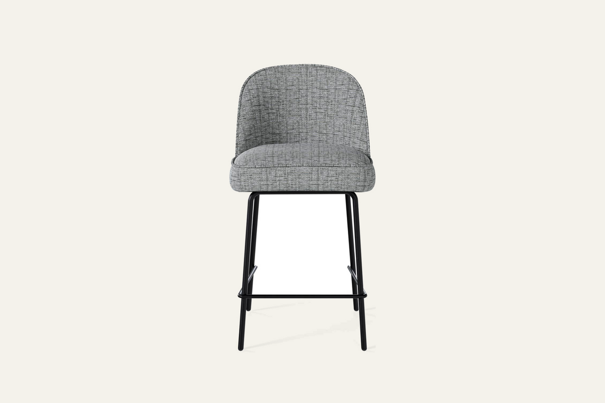 The Deiva Counter Stool in light grey