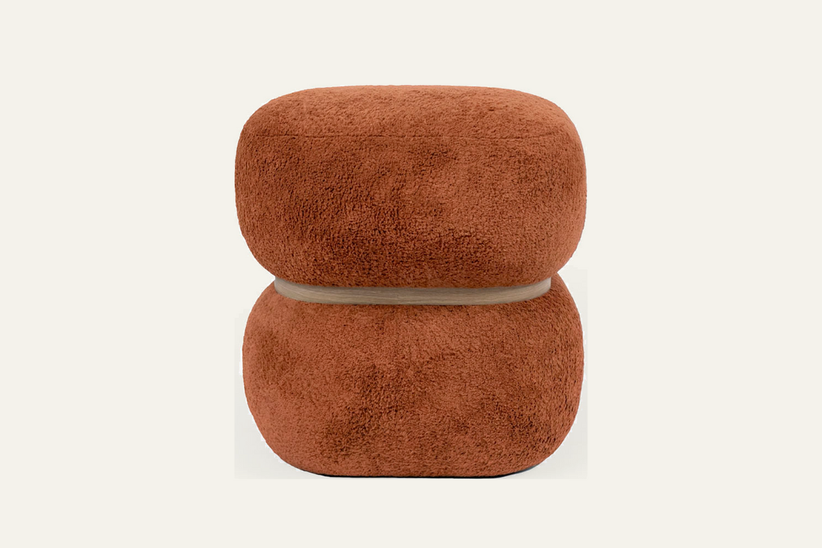 The Gallipoli Pouffe in terracotta