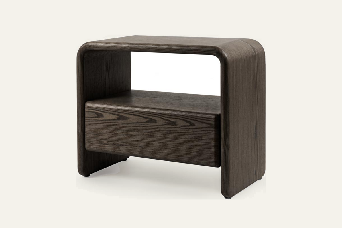 The Gargnano Bedside Table, angled view