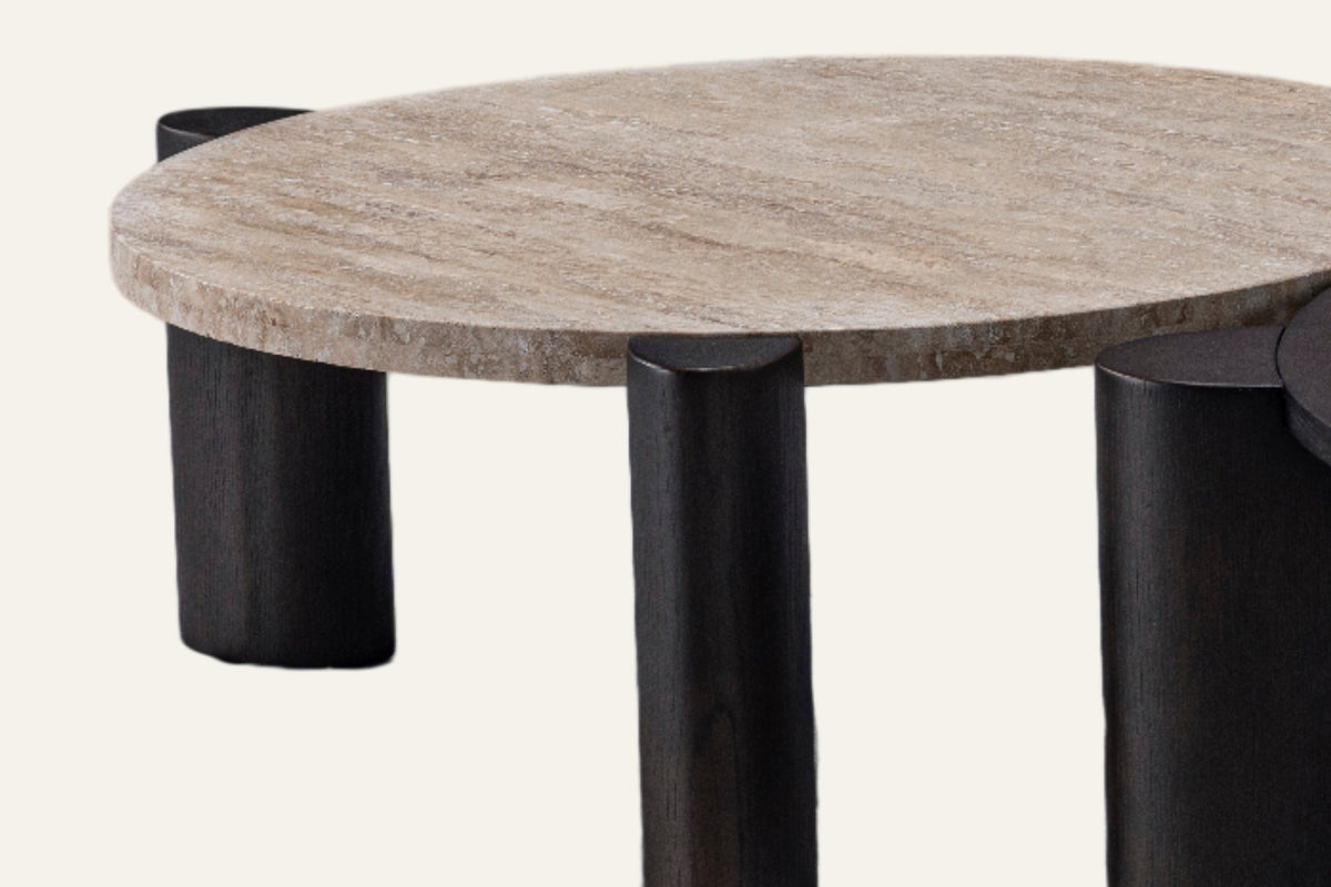 The Ischia Coffee Table Set, close-up of the finish