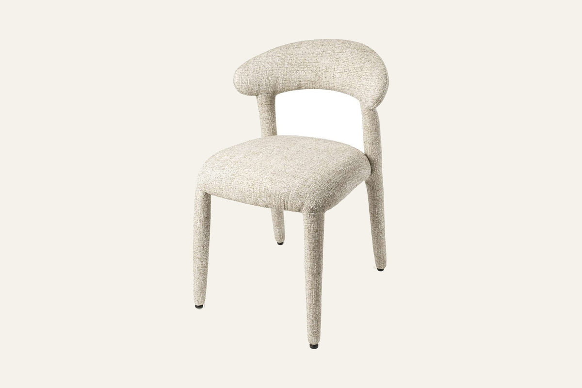 The Nardò Dining Chair in beige, studio view, Kunal Trehan