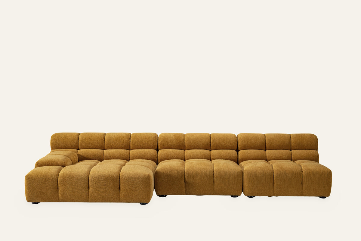 The Parma Tufted Modular Sofa, studio view