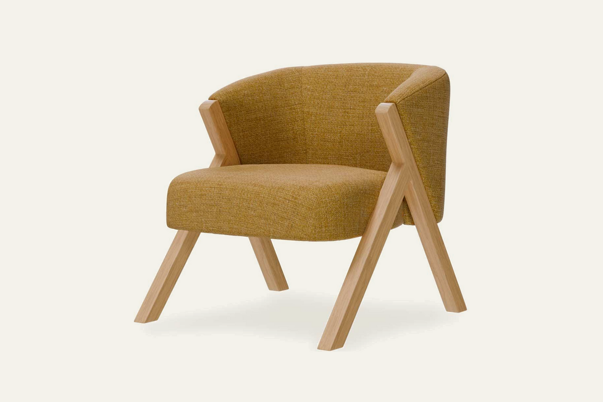 The Pizzo Armchair, angled view