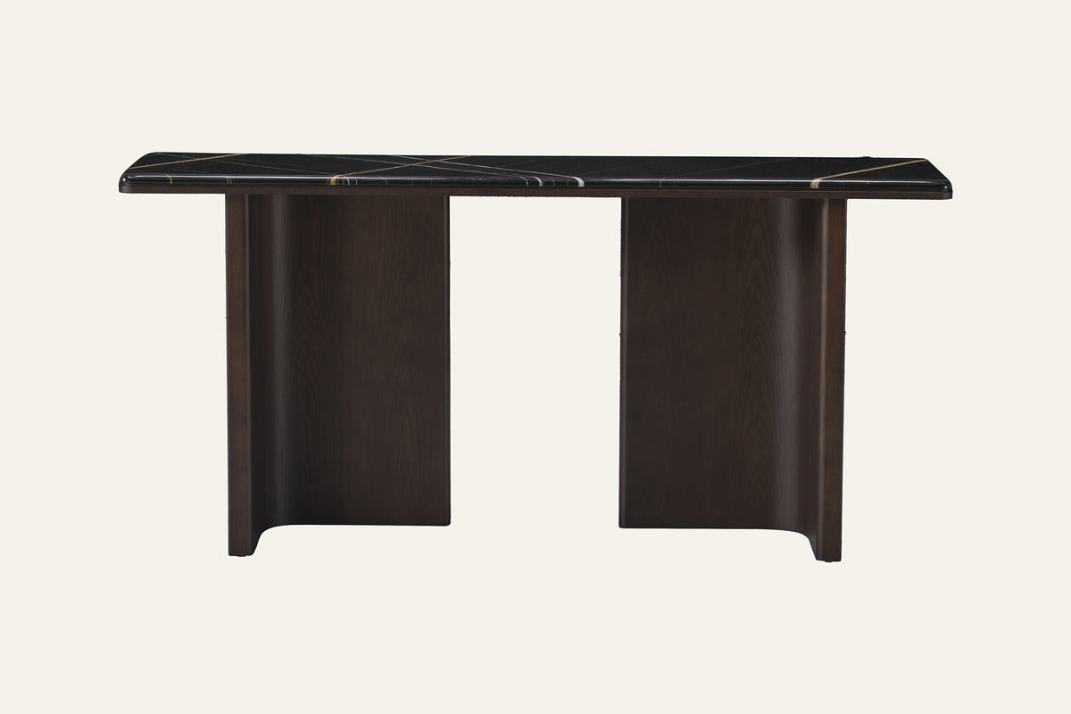 The Sestri Marble Console Table, front view