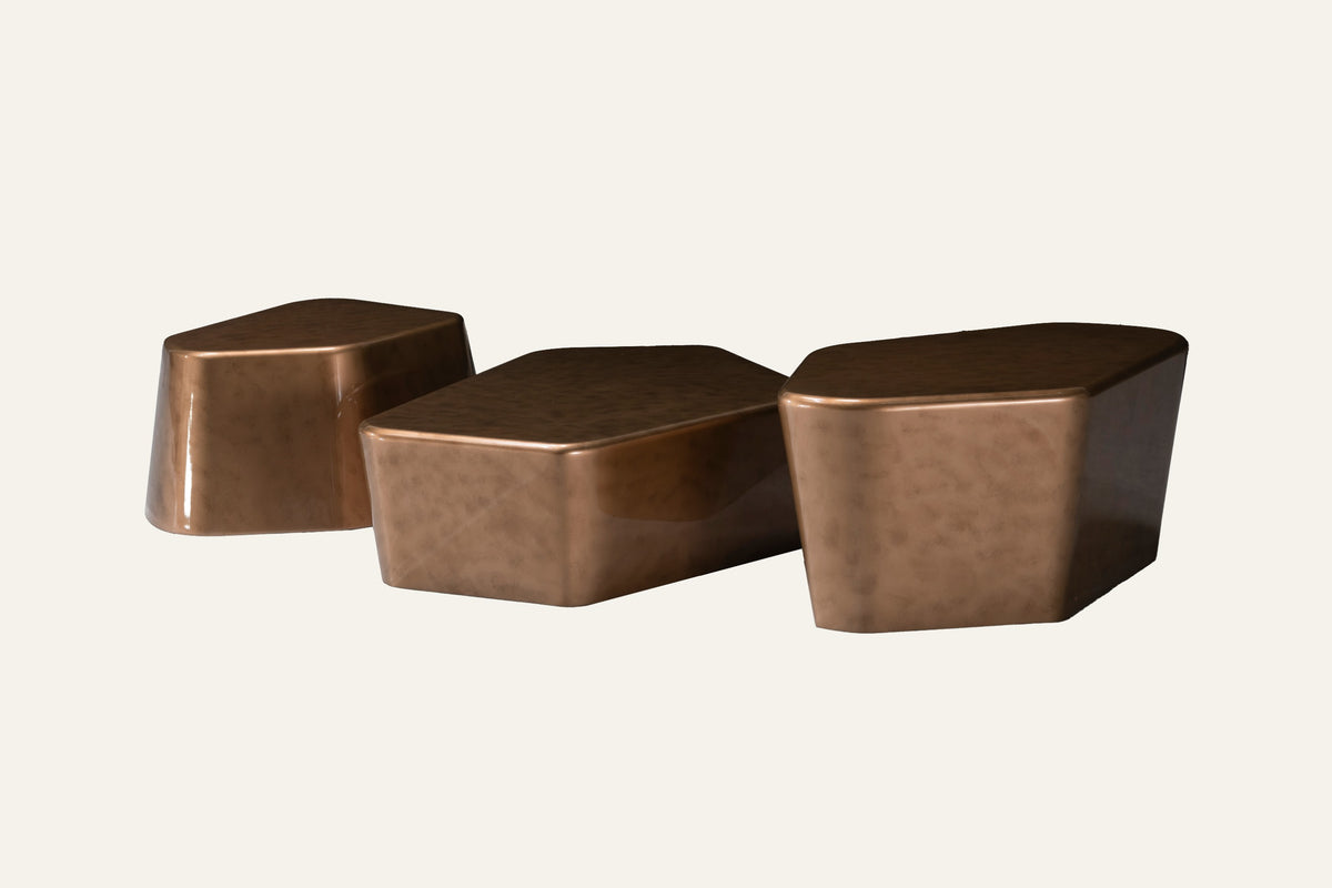 The Stromboli Coffee Table Set, studio view