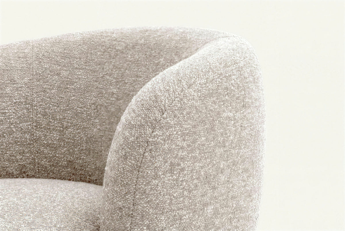 The Taormina Swivel Chair, close-up of the finish