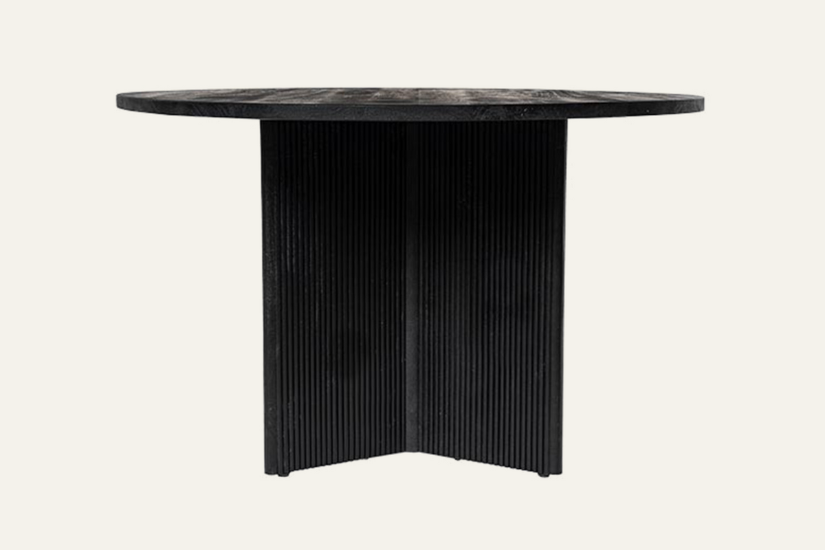 The Varese Round Dining Table, side view