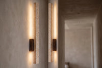 The Lama Travertine Wall Light